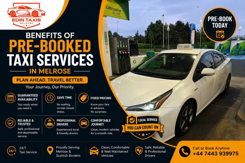 Benefits of Pre-Booked Taxi Services in Melrose